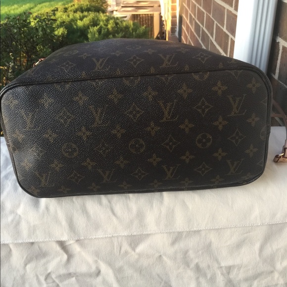 SOLD Louis Vuitton Neverfull MM Monogram beige - Picture 7 of 8